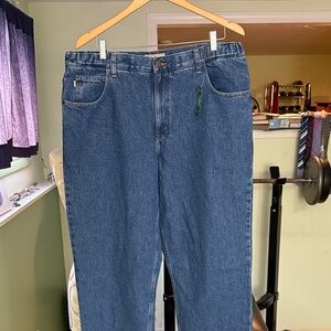 LL Bean Classic Blue Denim Jeans, New with Tags